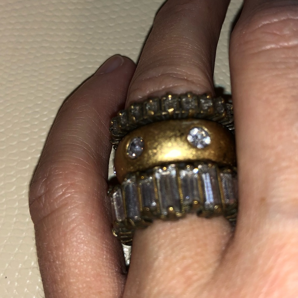 Brass-Tone Stackable Rings - image 6